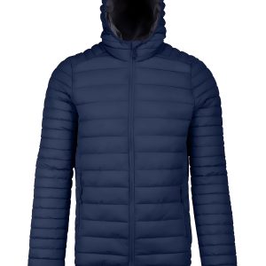Lightweight hooded padded jacket