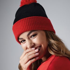 Snowstar? two-tone beanie