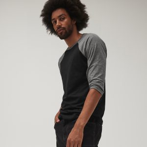 Unisex triblend ? sleeve baseball t-shirt