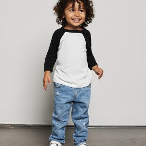 Toddler ? sleeve baseball tee