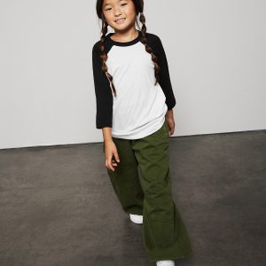 Youth ? sleeve baseball tee