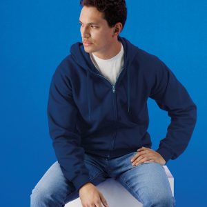 Softstyle? midweight fleece adult full-zip hooded sweatshirt