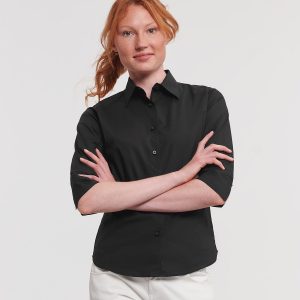 Women's ? sleeve easycare fitted shirt