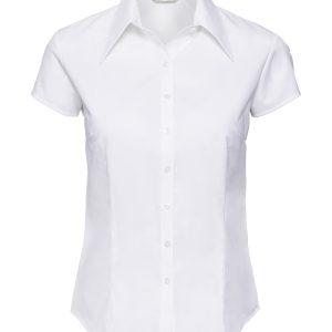Women?s cap sleeve Tencel? fitted shirt