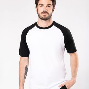 Baseball Short-sleeved two-tone T-shirt