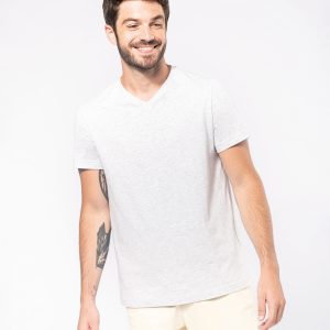 Men's short-sleeved V-neck T-shirt