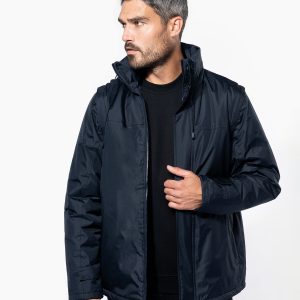 Detachable-sleeved blouson jacket