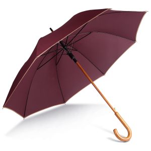 Auto open wooden umbrella