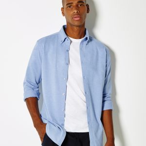 Long sleeve Superwash? 60? piqu? shirt (tailored fit)