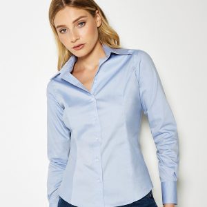 Women's corporate Oxford blouse long-sleeved (tailored fit)