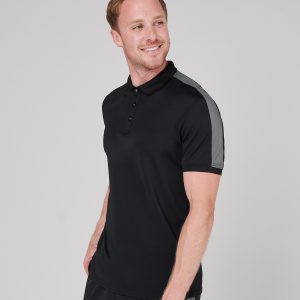 Contrast panel polo
