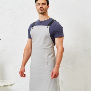 Cross back interchangeable apron straps