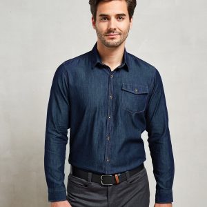 Jeans stitch denim shirt