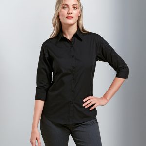 Women's ? sleeve poplin blouse