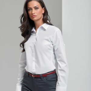 Women's supreme poplin long sleeve shirt