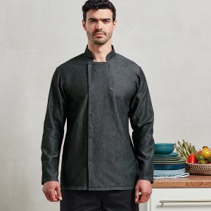 Denim chef's jacket