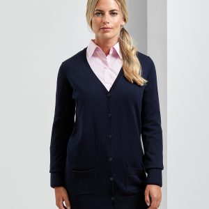 Women's longline knitted cardigan