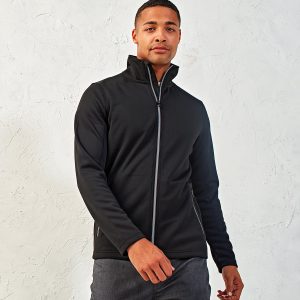 Men's spun dyed sustainable zip-through sweatshirt