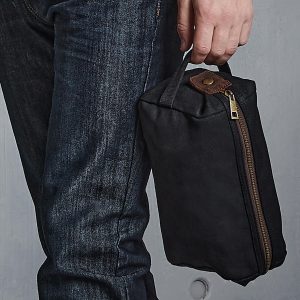 Heritage waxed canvas wash bag