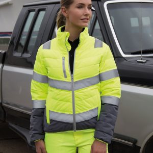 Women's soft padded safety jacket