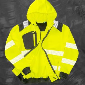Recycled robust zipped safety hoodie