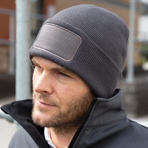 Double-knit printers beanie