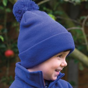 Junior pom pom beanie