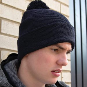 Pom pom beanie