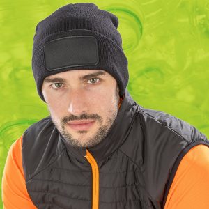 Recycled double knit printers beanie