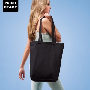 Recycled premium canvas ?flat base? shopper