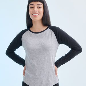 Women's long sleeve baseball t-shirt