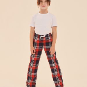 Kids tartan lounge pants