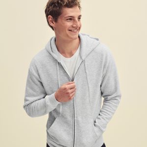 Premium 70/30 hooded sweatshirt jacket