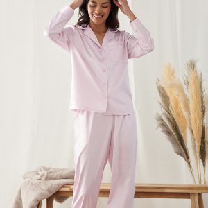 Women's satin long pyjamas