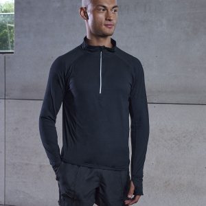 Long-sleeved ? zip top