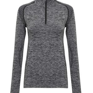 Women's TriDri? seamless '3D fit' multi-sport performance zip top