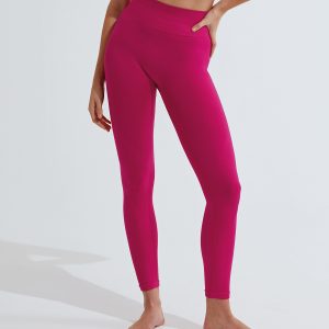 Women's TriDri? seamless '3D fit' multi-sport sculpt solid colour leggings