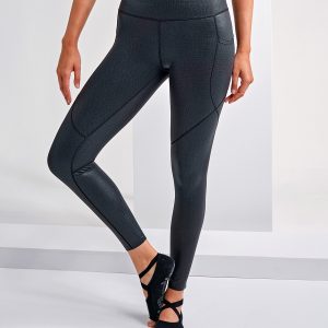 Women's TriDri? embossed hourglass leggings