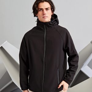 Hooded 2-layer softshell jacket