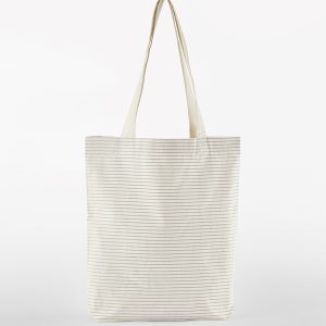 Striped organic cotton tote