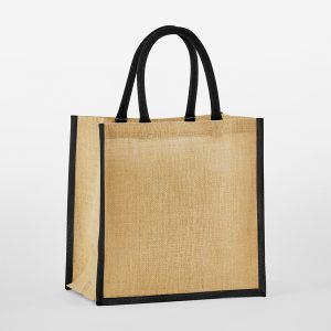 Natural starched jute mini gift bag