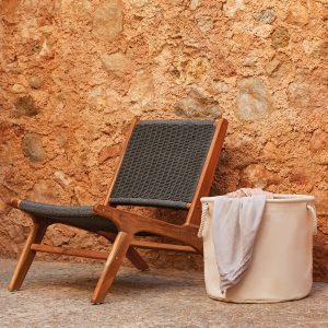 Heavy canvas storage trug