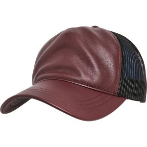 Imitation suede leather trucker cap (6606SU)